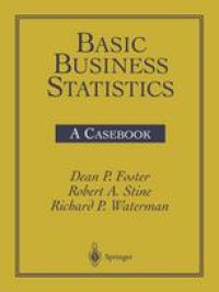 cover of the book Basic Business Statistics: A Casebook