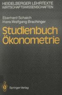 cover of the book Studienbuch Okonometrie