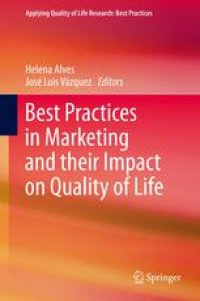 cover of the book Best Practices in Marketing and their Impact on Quality of Life