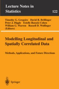 cover of the book Modelling Longitudinal and Spatially Correlated Data