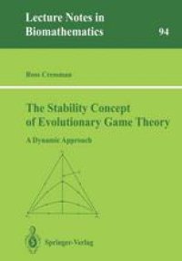 cover of the book The Stability Concept of Evolutionary Game Theory: A Dynamic Approach