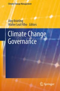 cover of the book Climate Change Governance