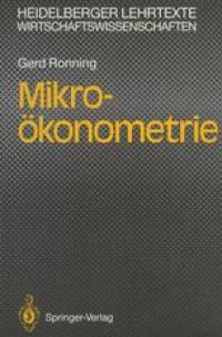 cover of the book Mikro-okonometrie