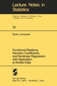 cover of the book Functional Relations, Random Coefficients, and Nonlinear Regression with Application to Kinetic Data