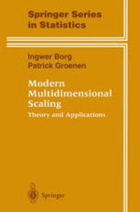 cover of the book Modern Multidimensional Scaling: Theory and Applications