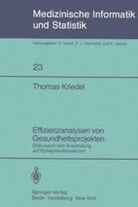 cover of the book Effizienzanalysen von Gesundheitsprojekten: Diskussion und Anwendung auf Epilepsieambulanzen