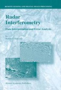 cover of the book Radar Interferometry: Data Interpretation and Error Analysis