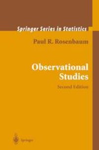 cover of the book Observational Studies