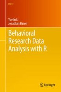 cover of the book Behavioral Research Data Analysis with R