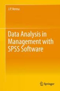 cover of the book Data Analysis in Management with SPSS Software