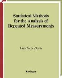 cover of the book Statistical Methods for the Analysis of Repeated Measurements