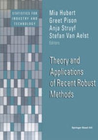 cover of the book Theory and Applications of Recent Robust Methods