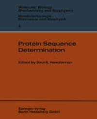 cover of the book Protein Sequence Determination: A Sourcebook of Methods and Techniques