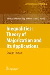 cover of the book Inequalities: Theory of Majorization and Its Applications