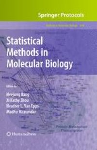 cover of the book Statistical Methods in Molecular Biology