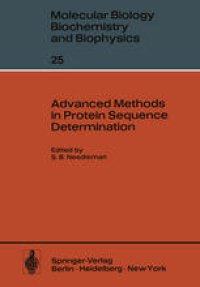 cover of the book Advanced Methods in Protein Sequence Determination