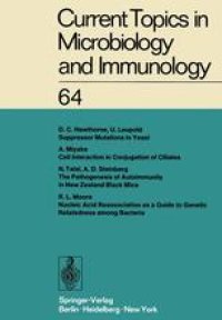 cover of the book Current Topics in Microbiology and Immunology: Ergebnisse der Mikrobiologie und Immunitatsforschung