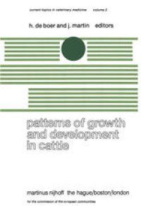 cover of the book Patterns of Growth and Development in Cattle: A Seminar in the EEC Programme of Coordination of Research on Beef Production held at Ghent, October 11-13, 1977