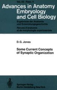 cover of the book Some Current Concepts of Synaptic Organization