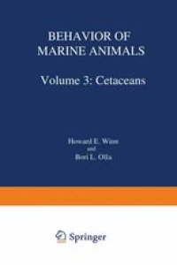 cover of the book Behavior of Marine Animals: Current Perspectives in Research