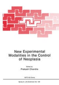 cover of the book New Experimental Modalities in the Control of Neoplasia