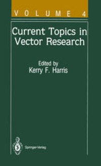 cover of the book Current Topics in Vector Research