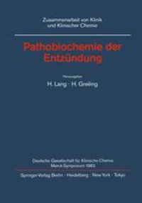 cover of the book Pathobiochemie der Entzundung