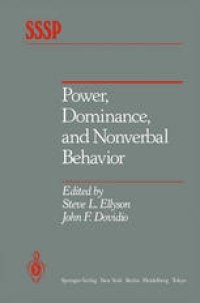 cover of the book Power, Dominance, and Nonverbal Behavior