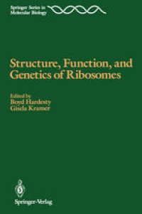 cover of the book Structure, Function, and Genetics of Ribosomes