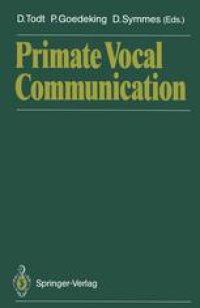 cover of the book Primate Vocal Communication