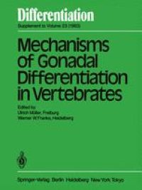 cover of the book Mechanisms of Gonadal Differentiation in Vertebrates: Contributions of an EMBO-Workshop held in Freiburg, November 5–8, 1982