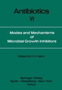 cover of the book Modes and Mechanisms of Microbial Growth Inhibitors