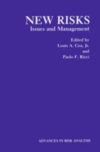 cover of the book New Risks: Issues and Management