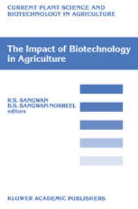 cover of the book The Impact of Biotechnology on Agriculture: Proceedings of the International Conference: “The Meeting Point Between Fundamental and Applied in vitro Culture Research”, held at Amiens (France), July 10–12, 1989