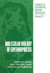 cover of the book Molecular Biology of Erythropoiesis