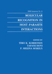 cover of the book Molecular Recognition in Host-Parasite Interactions