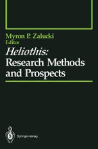 cover of the book Heliothis: Research Methods and Prospects