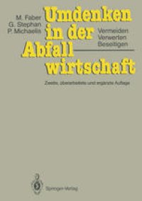 cover of the book Umdenken in der Abfallwirtschaft: Vermeiden, Verwerten, Beseitigen