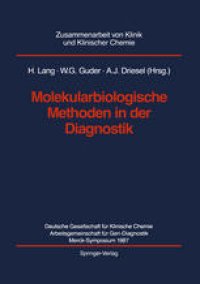 cover of the book Molekularbiologische Methoden in der Diagnostik