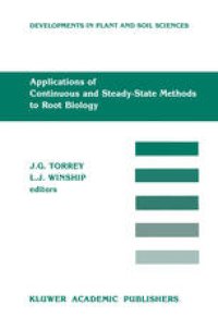 cover of the book Applications of Continuous and Steady-State Methods to Root Biology