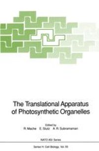 cover of the book The Translational Apparatus of Photosynthetic Organelles