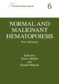 cover of the book Normal and Malignant Hematopoiesis: New Advances