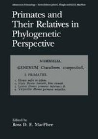 cover of the book Primates and Their Relatives in Phylogenetic Perspective