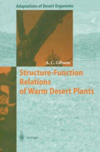 cover of the book Structure-Function Relations of Warm Desert Plants