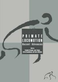 cover of the book Primate Locomotion: Recent Advances