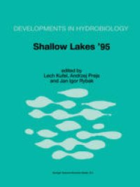 cover of the book Shallow Lakes ’95: Trophic Cascades in Shallow Freshwater and Brackish Lakes