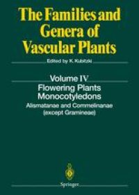 cover of the book Flowering Plants · Monocotyledons: Alismatanae and Commelinanae (except Gramineae)