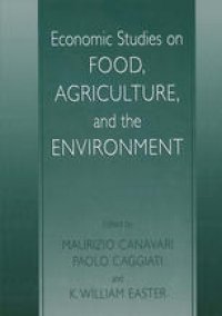 cover of the book Economic Studies on Food, Agriculture, and the Environment