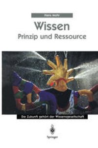 cover of the book Wissen - Prinzip und Ressource