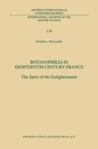 cover of the book Botanophilia in Eighteenth-Century France: The Spirit of the Enlightenment